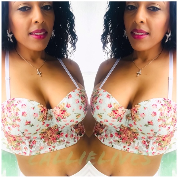 Stasia Dainty: Minty Fresh Floral Bralette Pastel - Picture 2 of 8